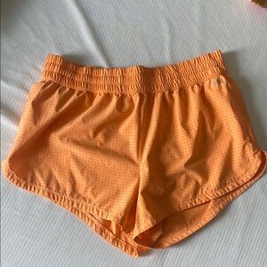 DSG Orange Athletic Shorts with Elastic Waistband